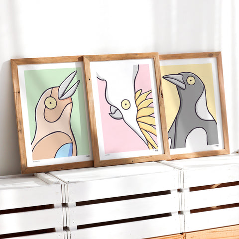 Birdies Print Trio
