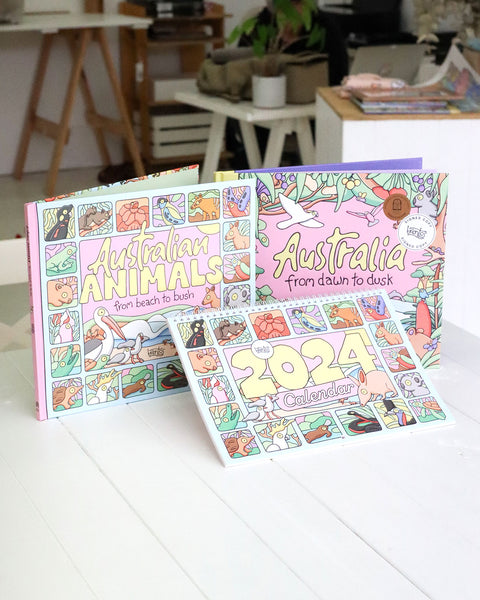 2024 Calendar + 2 Books