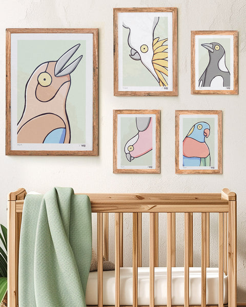 Bush Birds Gallery Wall