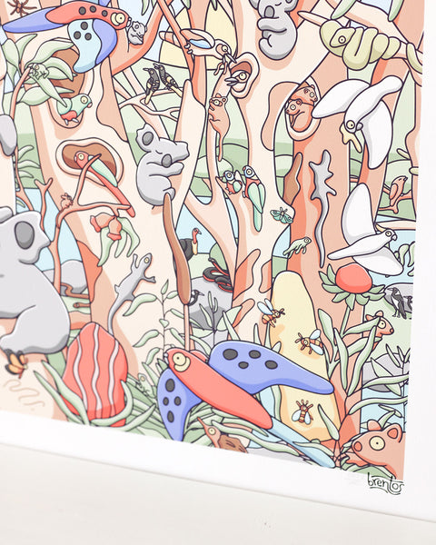 Coastal Forests Art Print