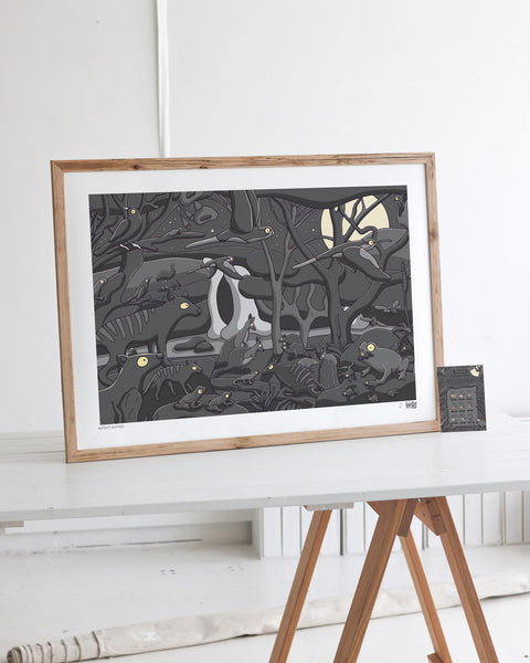 Extinct Animals Art Print