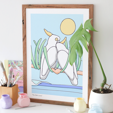 Coastal Cockatoos Print Trio