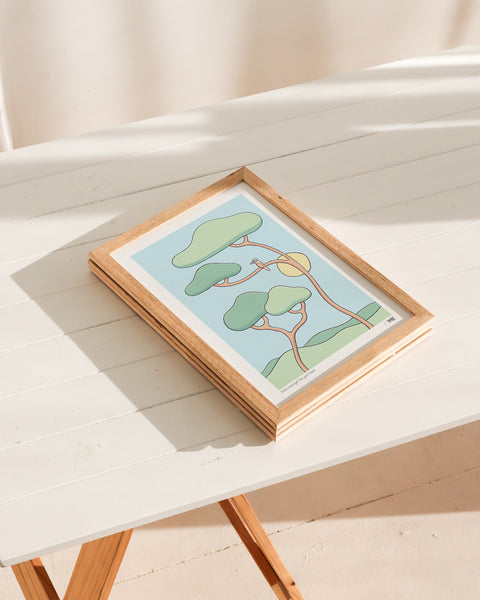 Home Amongst the Gum Trees Art Print