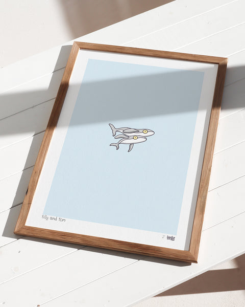 Create Your Own Whale Couple Print