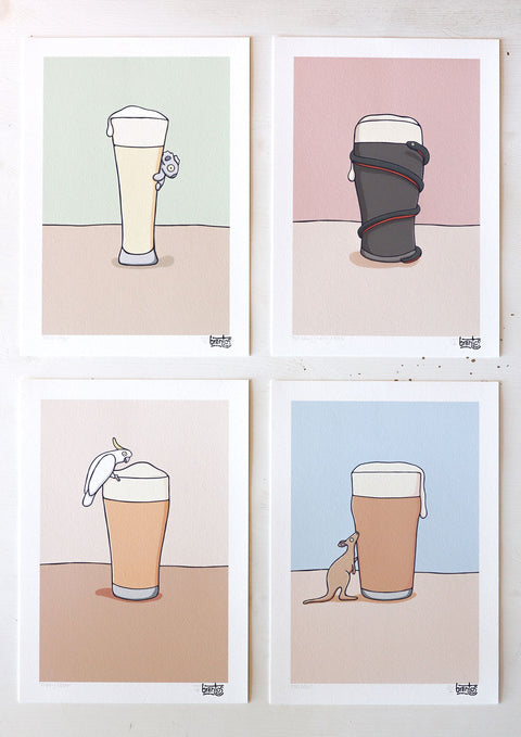 Frothy Cocky Art Print