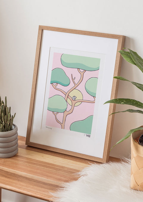 Dreaming Koala Art Print
