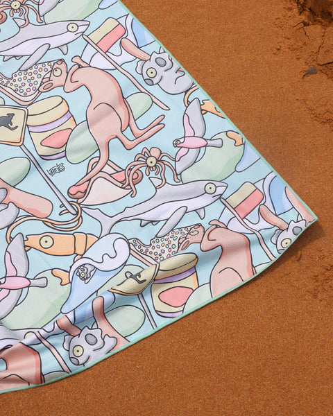 Icons Beach Towel