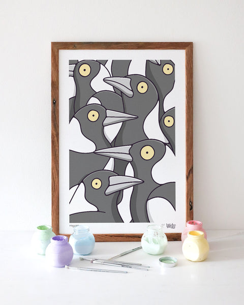 Magpies Art Print