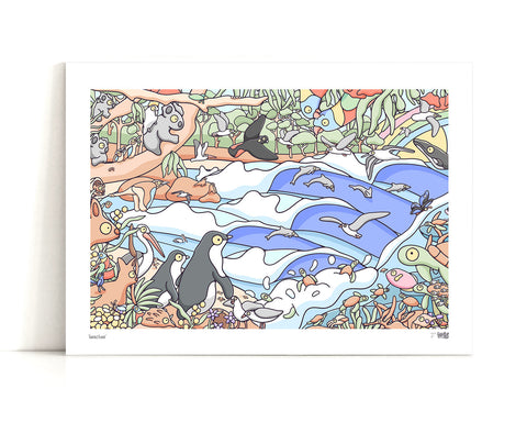 Beaches Art Print