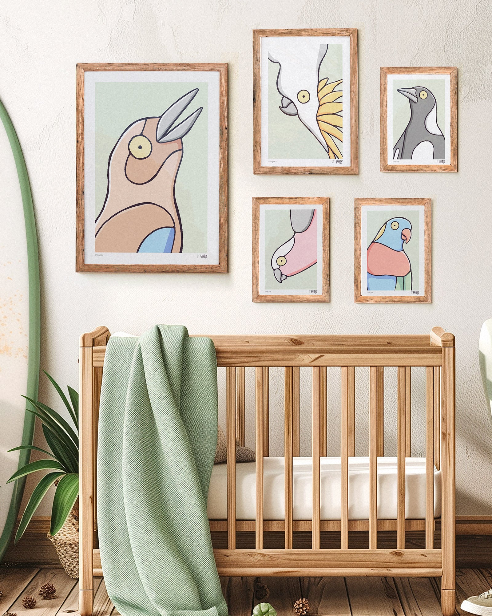 Bush Birds Gallery Wall