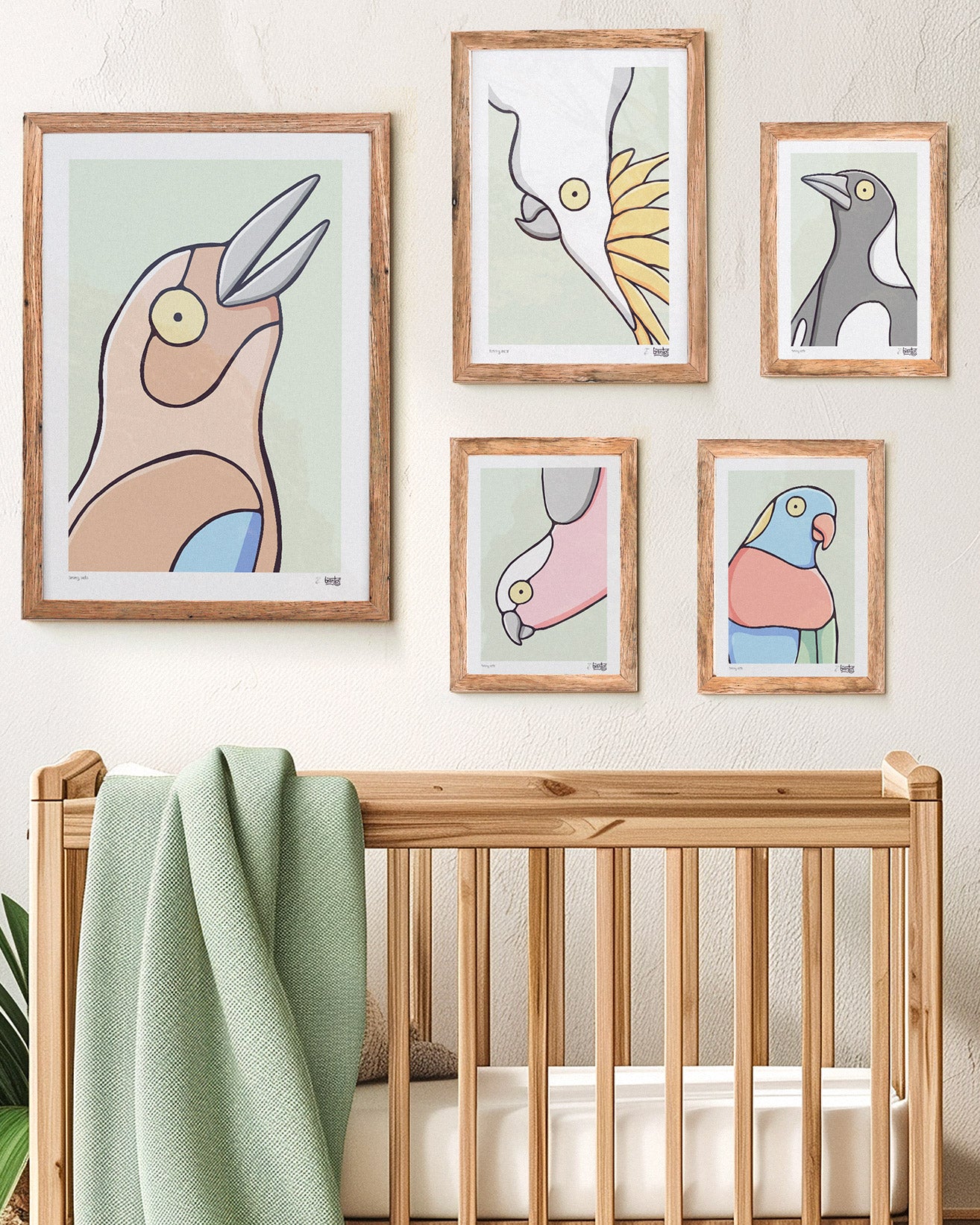 Bush Birds Gallery Wall