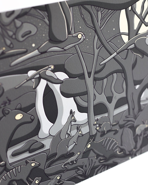 Extinct Animals Seek and Find Art Print