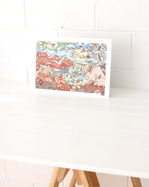 Savannas Seek and Find Art Print
