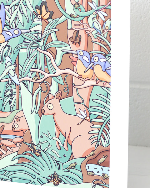 Temperate Rainforests Art Print