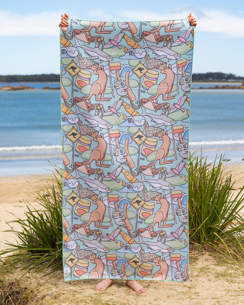 Icons Beach Towel