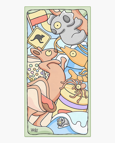 Icons Beach Towel