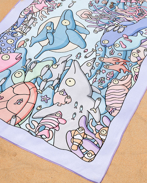 Coral Reefs Beach Towel
