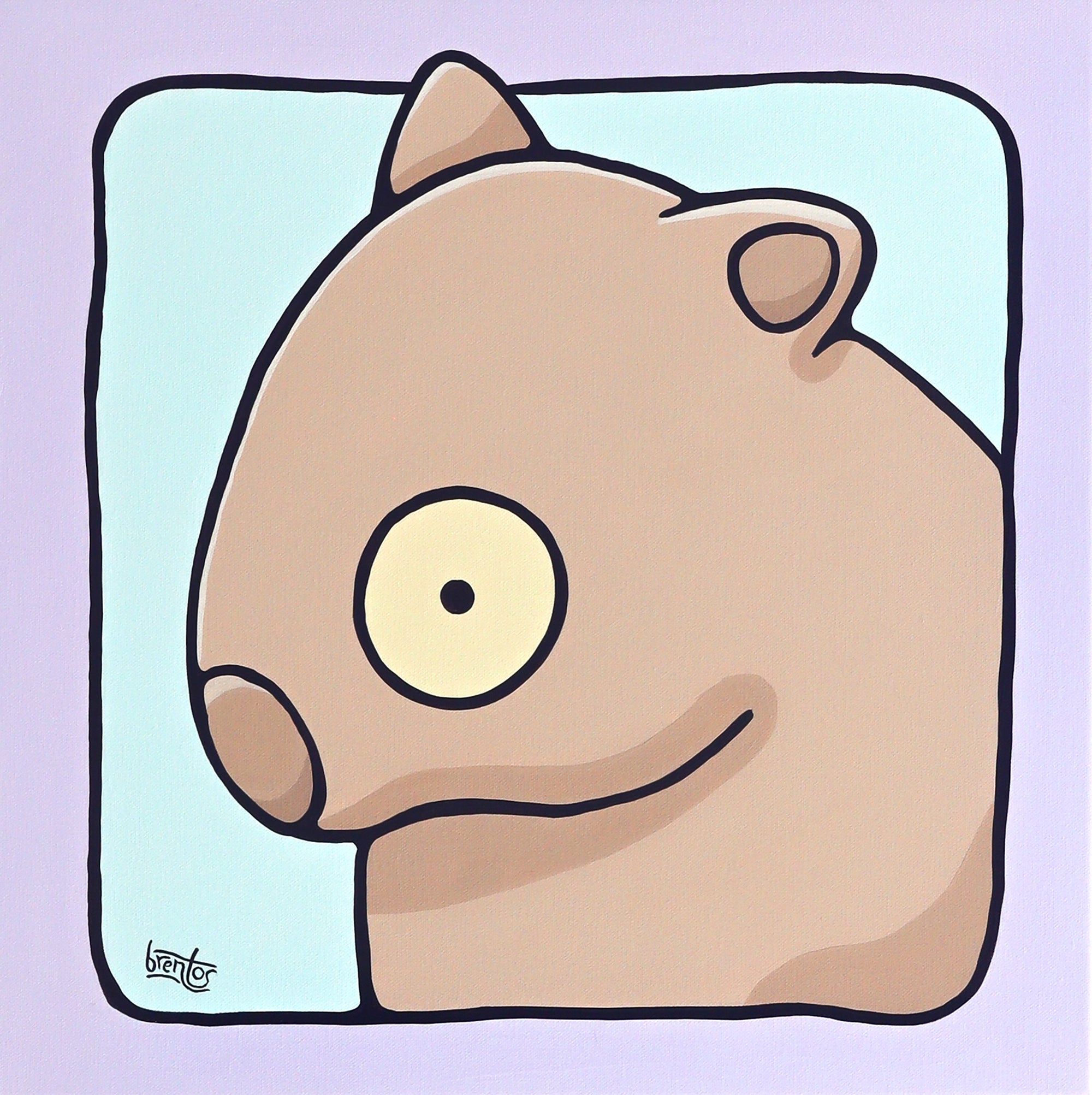 Portrait of a Wombat Original Artwork – Brentos