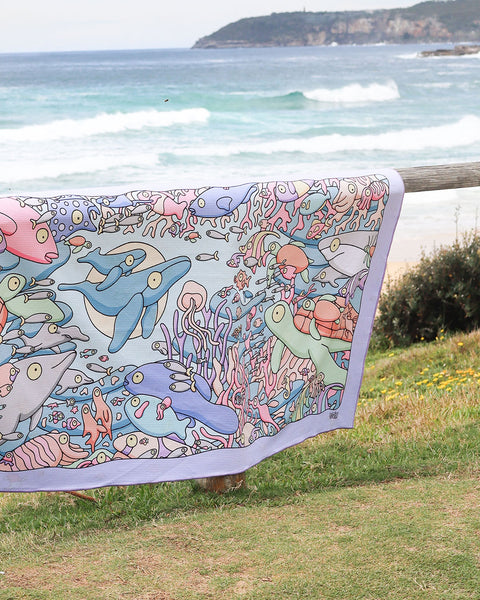 Coral Reefs Beach Towel