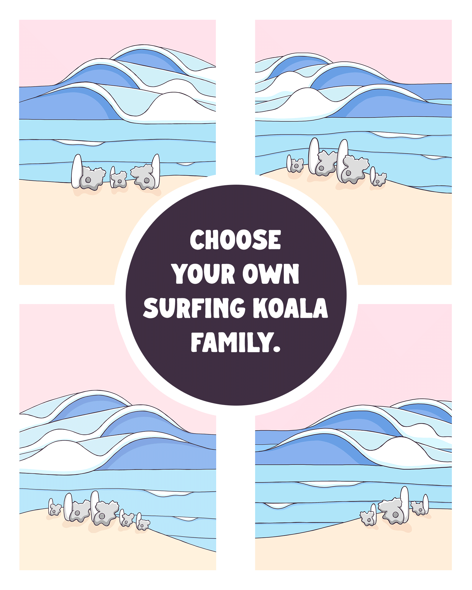 Surf Baby Gallery Wall