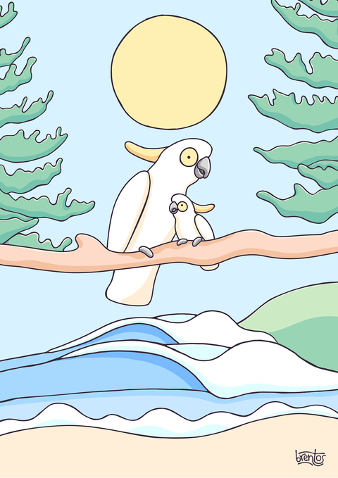Create Your Own Cockatoo Family Print