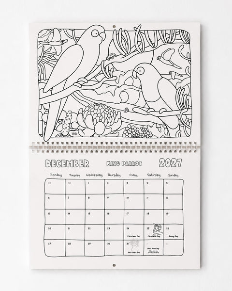 2027 Calendar (Colouring Edition)