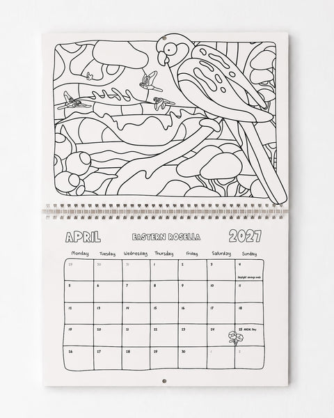 2027 Calendar (Colouring Edition)