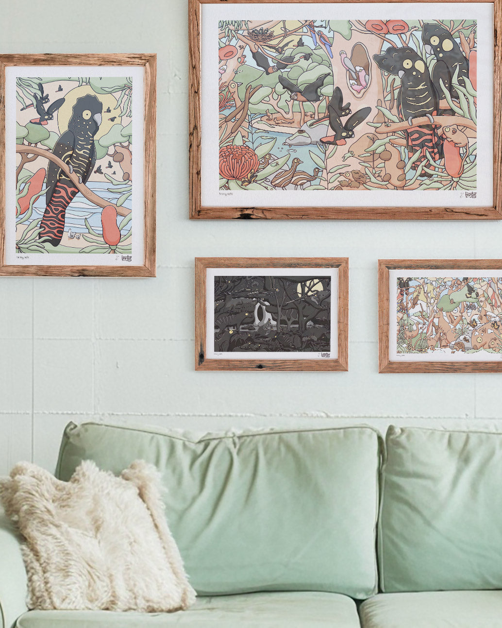 Earth Living Gallery Wall