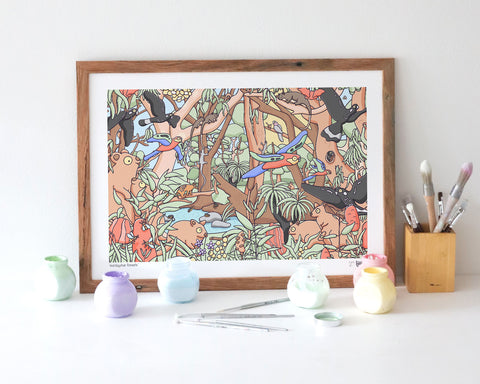Eucalyptus Forests Art Print