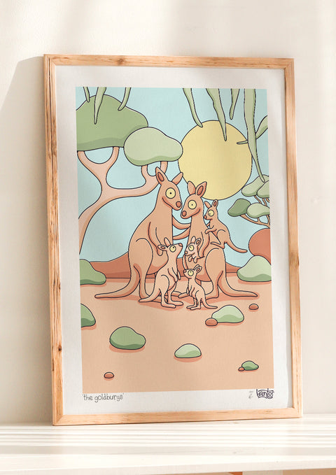 Create Your Own Kangaroo Family Print