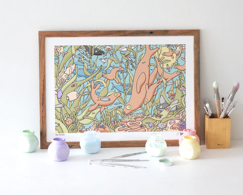 Kelp Forests Art Print