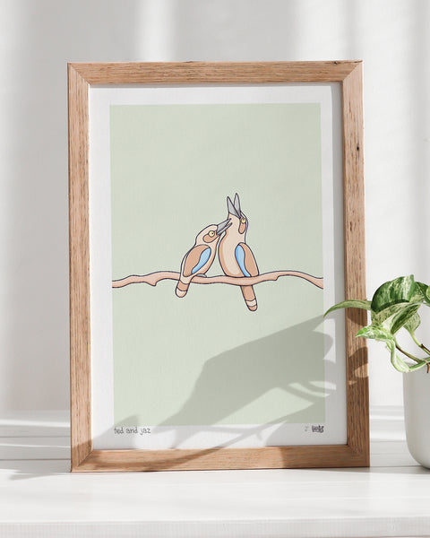 Create Your Own Kookaburra Couple Print