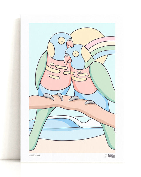 Rainbow Love Art Print