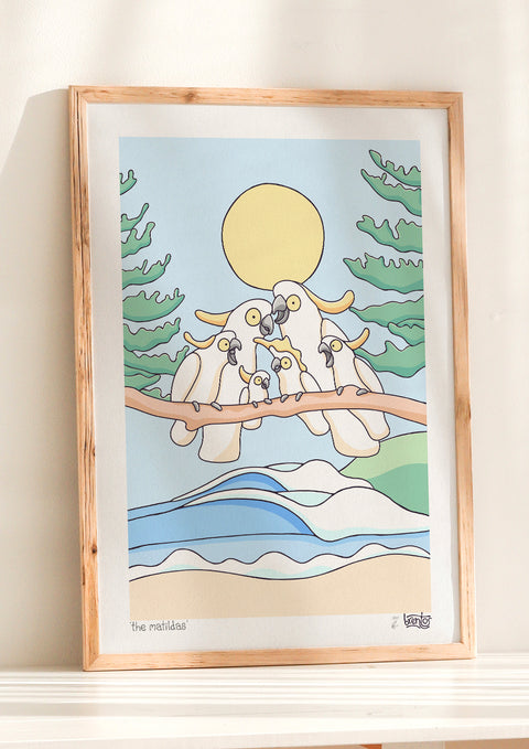 Create Your Own Cockatoo Family Print