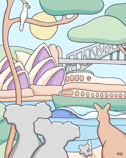 Sydney Art Print