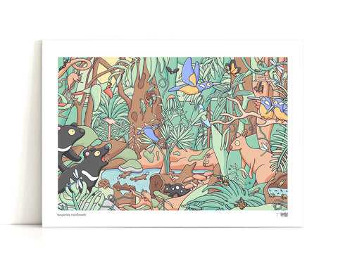 Temperate Rainforests Art Print