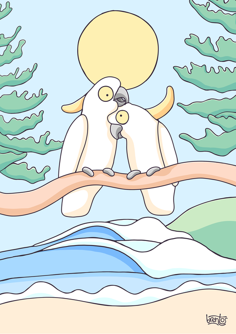 Create Your Own Cockatoo Family Print