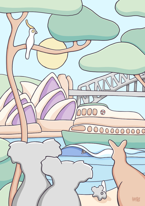 Sydney Art Print