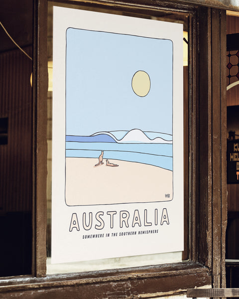 Australia Kangaroos Poster