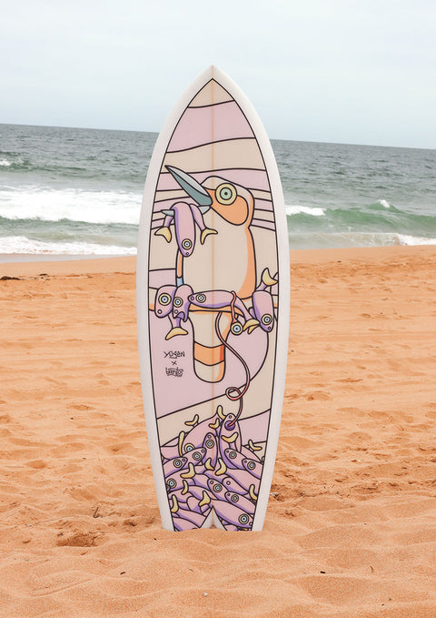 Yugen x Brentos Kingfisher Twin 5'10 Surfboard