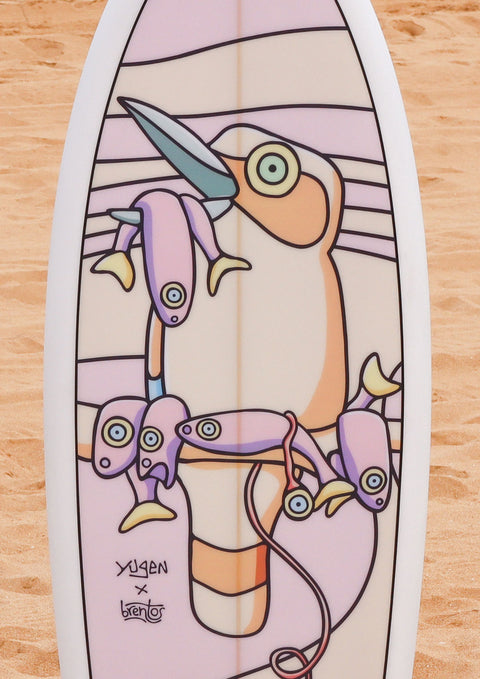 Yugen x Brentos Kingfisher Twin 5'10 Surfboard