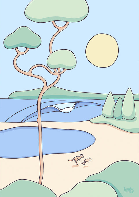 Mona Vale Beach Art Print