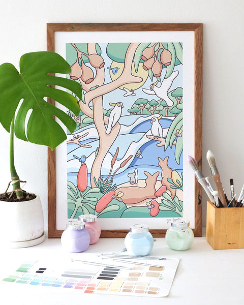 The Bush Beach Art Print