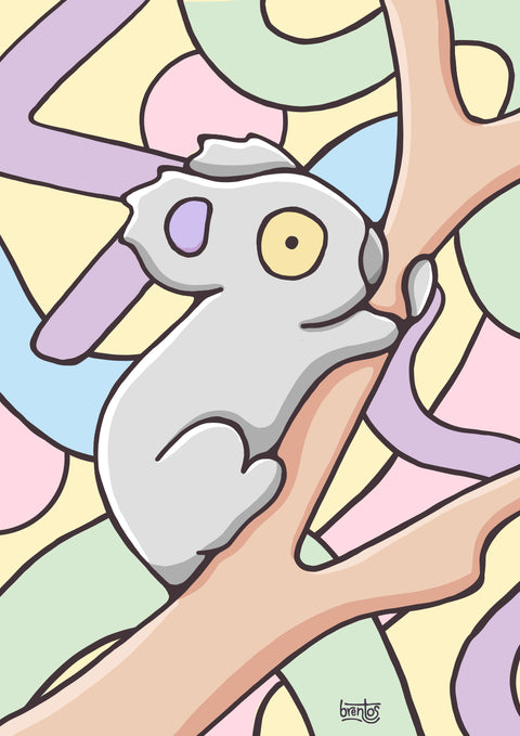 Funky Koala Art Print