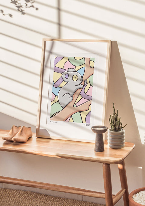 Funky Koala Art Print