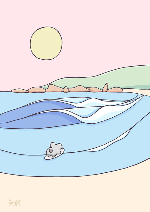 Early Surf Art Print