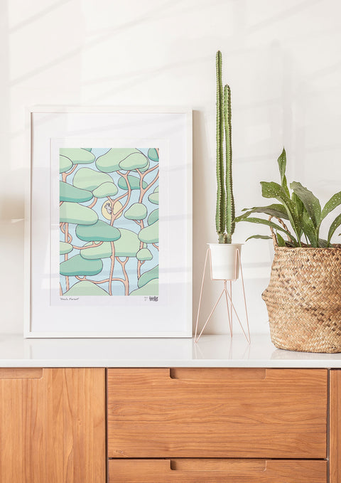 Koala Forest Wall Art Print