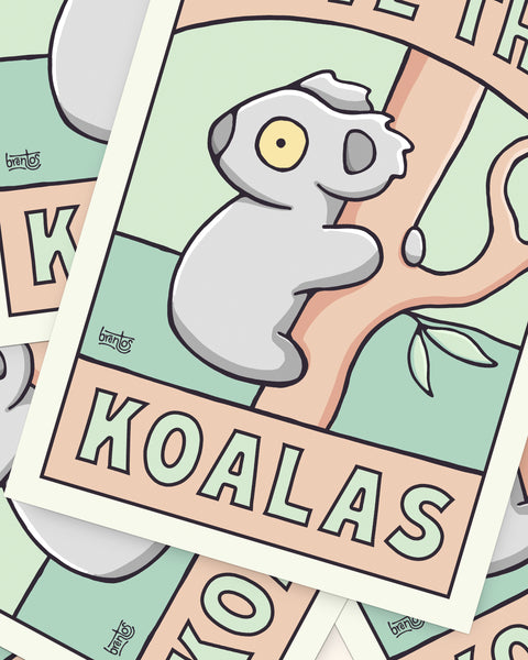 Save The Koalas Poster