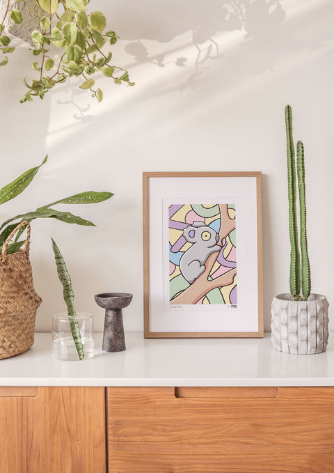 Funky Koala Art Print