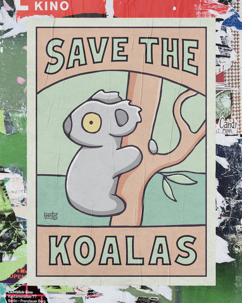 Save The Koalas Poster